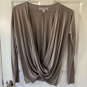 Abercrombie draped shirt